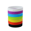 Silicone Wrist Band 1/2" Debossed